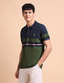 U.S. Polo Assn. Colourblocked Slim Fit Polo Shirt