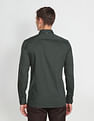 Arrow Newyork Self Design Twill Shirt