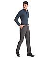 USPA Tailored Blue Tailored Regular Fit Checked Shirt