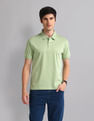 AD by Arvind Slim Fit Mercerised Polo Shirt