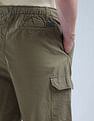 Flying Machine Loose Fit Solid Twill Cargo