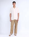 Flying Machine Regular Weave Solid Shirt