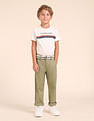 U.S. Polo Assn. Kids Boys Pure Cotton Slim Fit Trousers