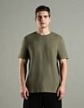 Tommy Hilfiger Solid Regular Fit Cotton T-Shirt