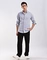 Calvin Klein Jeans Solid Slim Fit Satin Woven Shirt