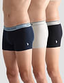 U.S. Polo Assn. Mid Rise Solid OET15 Trunks - Pack Of 3