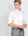 Arrow Newyork Abstract Print Cotton Twill Shirt