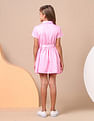 U.S. Polo Assn. Kids Girls Satin Shirt Dress