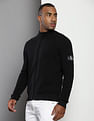 Calvin Klein Stand Neck Logo Badge Sweater