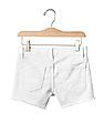 GAP Girls White 1969 Frayed Denim Shorty Short