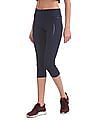 U.S. Polo Assn. Women Perforated Panel Active Cropped Leggings