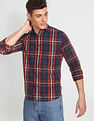 Flying Machine Tartan Check Twill Shirt