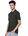AD by Arvind Cotton Solid Polo Shirt