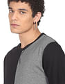 Flying Machine Crew Neck Colour Block T-Shirt