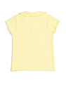 U.S. Polo Assn. Kids Girls Relaxed Fit Lettuce Edge T-Shirt