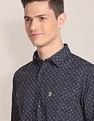 U.S. Polo Assn. Spread Collar Cotton Casual Shirt