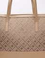 Tommy Hilfiger Logo Khaki Polyester Tote Bag