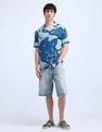 Flying Machine Abstract Pattern Regular Shirt