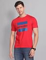 AD by Arvind Crew Neck Graphic Print T-Shirt