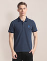 U.S. Polo Assn. Typography Print Slim Fit Polo Shirt