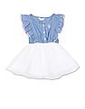 U.S. Polo Assn. Kids Colour Block Fit And Flare Dress