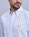 Tommy Hilfiger Striped Regular Fit Plain Woven Shirt
