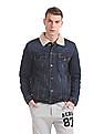 Aeropostale Sherpa Lined Denim Trucker Jacket