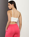 Calvin Klein Jeans Waffle Texture Halter Neck Top