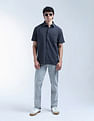 Flying Machine Vertical Striped Regular Fit Digitopia Shirt