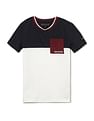 Tommy Hilfiger Kids Boys Colorblock Logo Embroidered T-Shirt