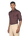 Arrow Manhattan Slim Fit Printed Formal Shirt