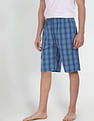 USPA Innerwear Pure Cotton Checked I692 Bermudas - Pack Of 1