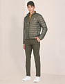 U.S. Polo Assn. High Neck Nylon Solid Puffer Jacket