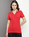 Tommy Hilfiger Striped Collar Slim Polo Shirt