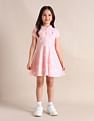 U.S. Polo Assn. Kids Girls Floral A-line Dress