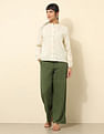U.S. Polo Assn. Women Lace Detailed Solid Shirt