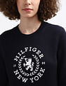 Tommy Hilfiger Embroidered Crest Crew Neck Sweater