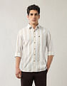 Arrow Sport Vertical Striped Regular Shirt