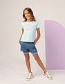 U.S. Polo Assn. Kids Girls Neon Graphic Print T-Shirt