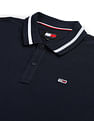 Tommy Hilfiger Neck Branded Cotton Polo Shirt