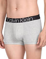 Calvin Klein Underwear Men Grey Contrast Waist Heathered Trunks