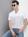 Calvin Klein Engineered Horizontal Stripe Liquid Polo Shirt