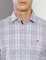 Tommy Hilfiger Glen Check Stretch Slim Fit Shirt