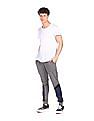 Flying Machine Mid Rise Camo Print Joggers