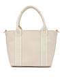 Tommy Hilfiger Solid Beige Pu Handbags