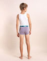 USPA Innerwear Boys Mid Rise Cotton Spandex Trunks - Pack Of 5