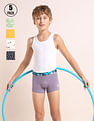 USPA Innerwear Boys Mid Rise Cotton Spandex Trunks - Pack Of 5