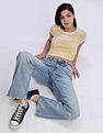 Calvin Klein Jeans Whiskered Bootcut-Fit Mid Rise Jeans