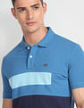 Arrow Sports Panelled Colour Block Polo Shirt
