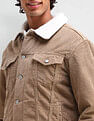 U.S. Polo Assn. Denim Co. Slim Fit Corduroy Sherpa Jacket